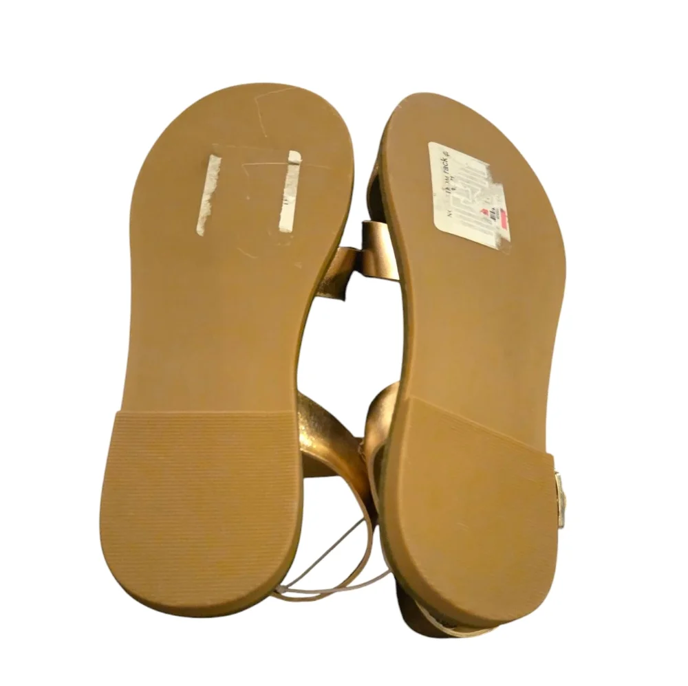 Tucker + Tate Arya‎ Cross Strap Rose Gold Sandals NWT